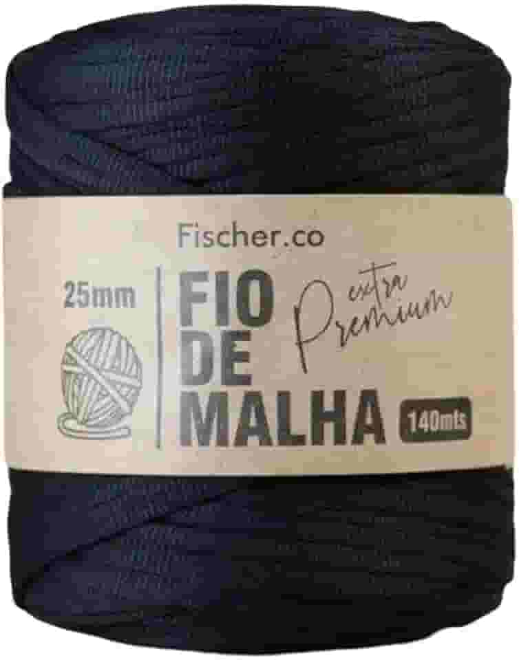 Fio de Malha Extra Premium Fischer 25mm x Rolo com 140m (40 PRETO)