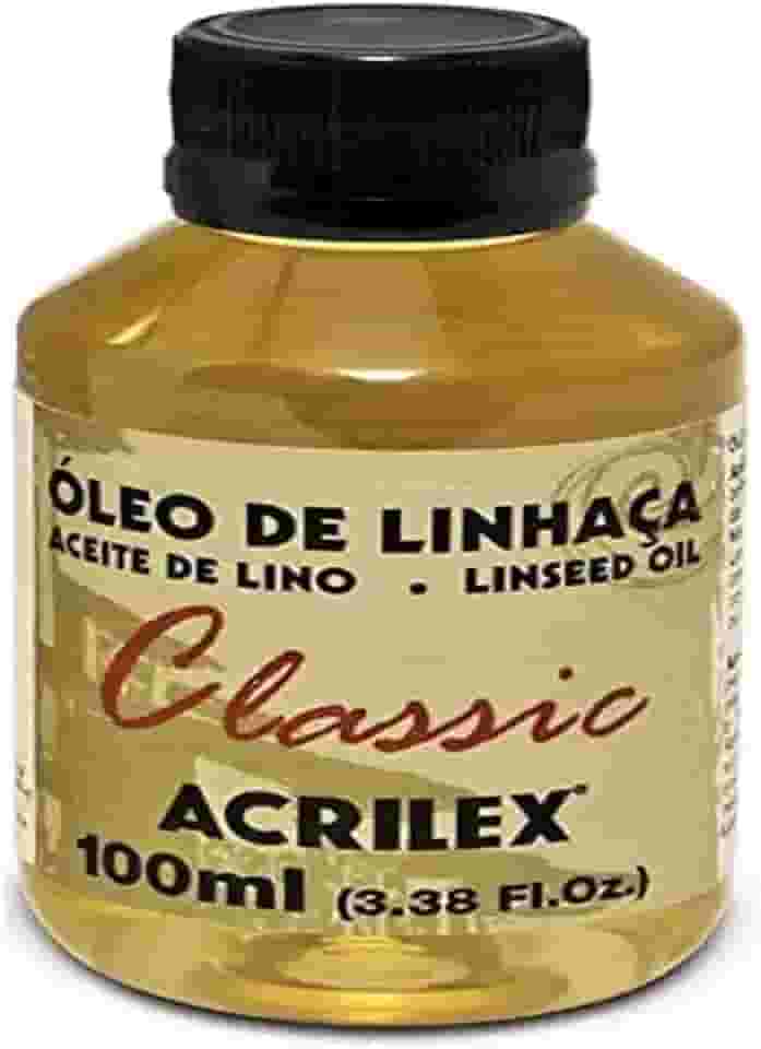 Óleo de Linhaça, Acrilex, 100 ml
