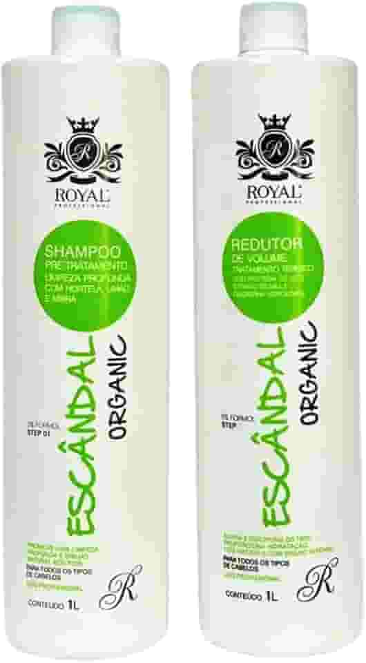 Escândalo Organic, Kit Shampoo e Redutor de Volume, 1L cada