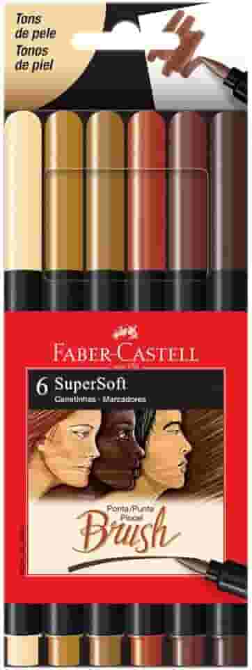 Faber-Castell CANETA BRUSH SUPERSOFT - TONS DE PELE, Modelo: 15.0706SOFTTP