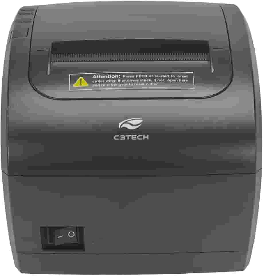 Impressora Termica de Recibos e Cupom C3Tech IT-100 USB e Lan, com guilhotina e serrilha, Sistema ESC, POS, Utilitario compatível com Windows e Linux, SDK compatível com iOS, Android, Windows