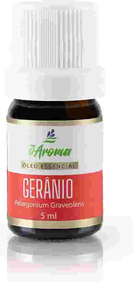 Óleo Essencial Gerânio 100% Puro Para Pele Hidratação Facial Pelargonium