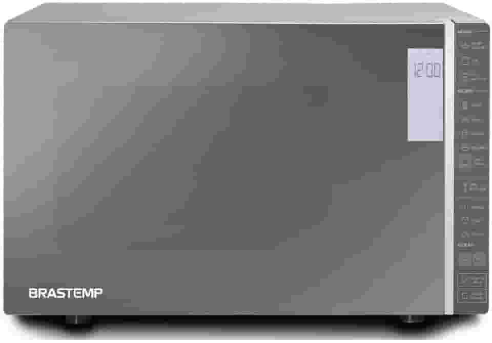 Micro-ondas Brastemp 32 Litros cor Inox Espelhado com Grill e Painel Integrado - BMG45AR 110V