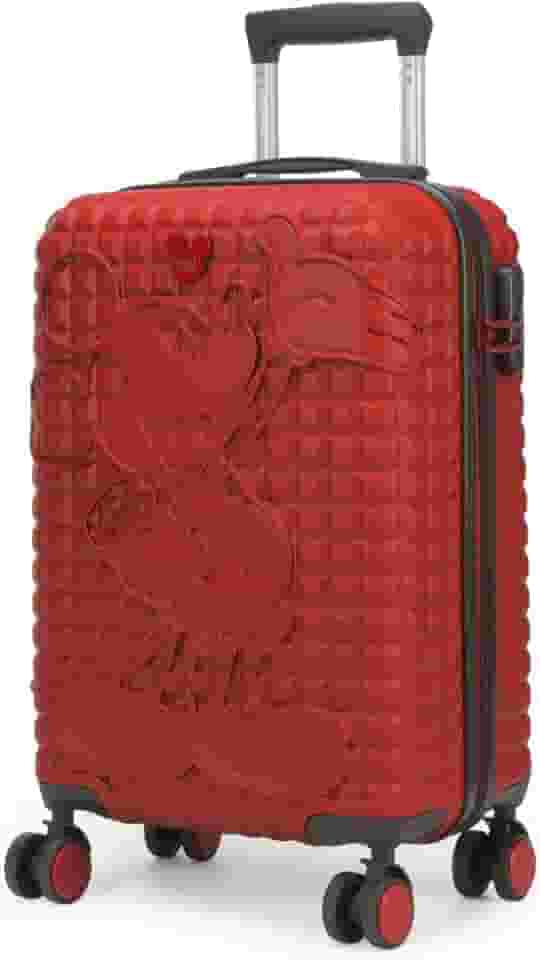 Mala de Bordo do Mickey Vermelha com Rodas 360 by Luxcel Ref.10350