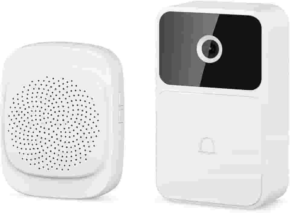 Campainha Interfone Inteligente Wi-Fi, Câmera E Áudio, Sem Fio, Monitoramento Noturno, Detecção De Movimento, Bateria Recarregável