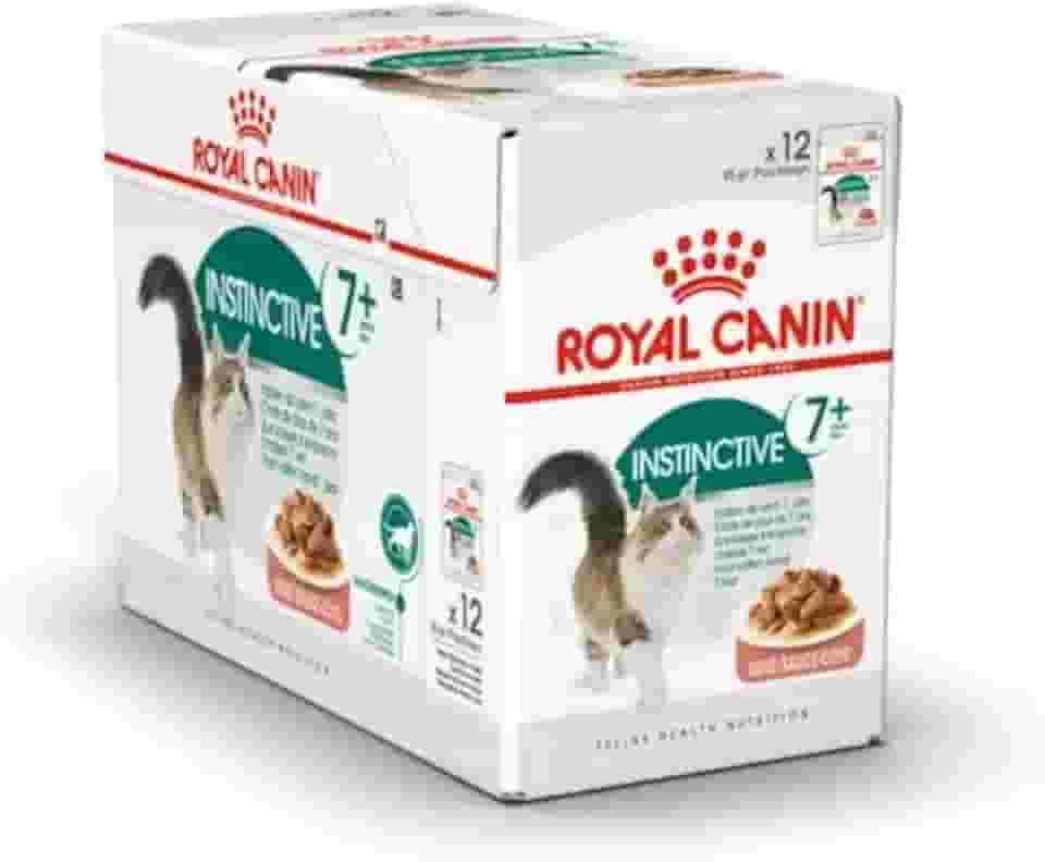 Kit 12un. Ração Úmida Royal Canin Sachê Gatos Adultos Instinctive +7 85g