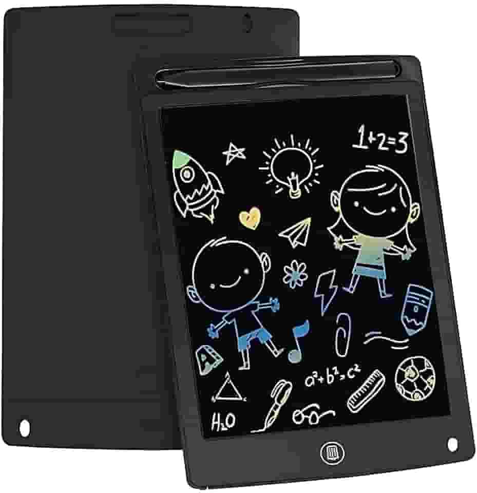 Lousa Digital LCD Colorida 12” com Caneta – Reutilizável, Ultrafina, Trava de Tela e Apagamento Instantâneo | Ideal para Crianças, Estudos e Anotações- CORES SORTIDAS