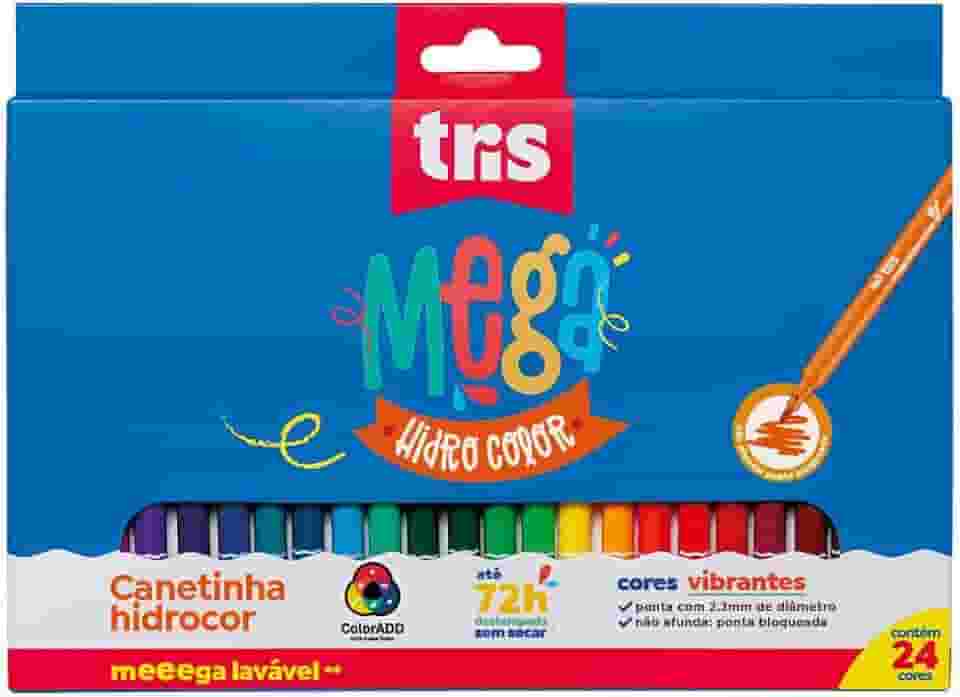 Hidrocor Pf, Tris, Mega Soft, Multicor, Pacote De 24