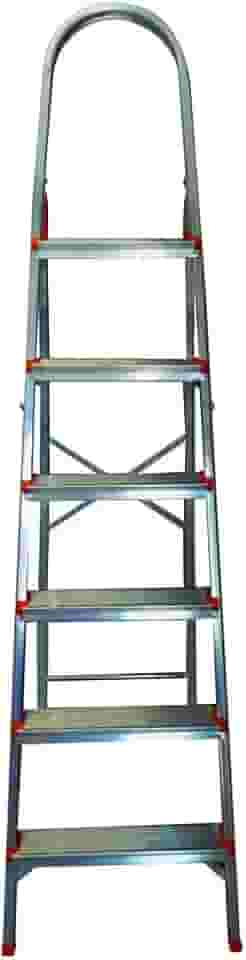 Escada Doméstica em Alumínio 6 Degraus 117cm - Ágata