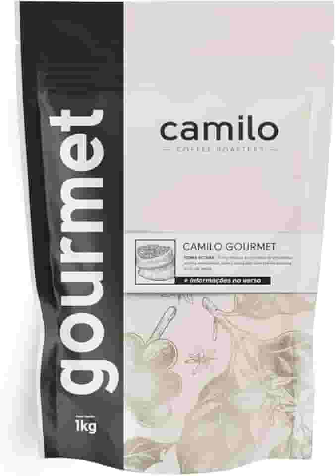 Café Camilo Gourmet 1 kg em grãos – 100% Arábica, torra escura com notas de chocolate e amêndoas