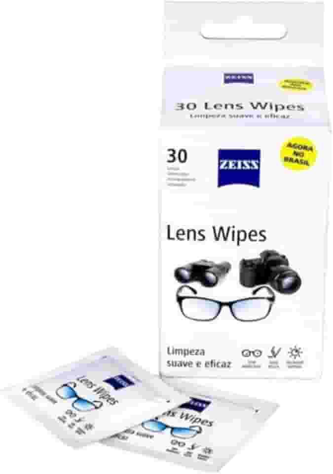 Zeiss Lens Wipes - Lenços para limpeza de lentes e telas digitais (30)