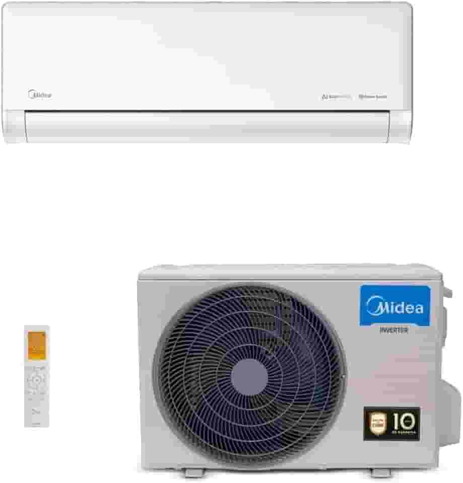 Ar Condicionado Split Hi Wall Ai Ecomaster Midea Inverter 9000 Btus Quente e Frio R32 220v