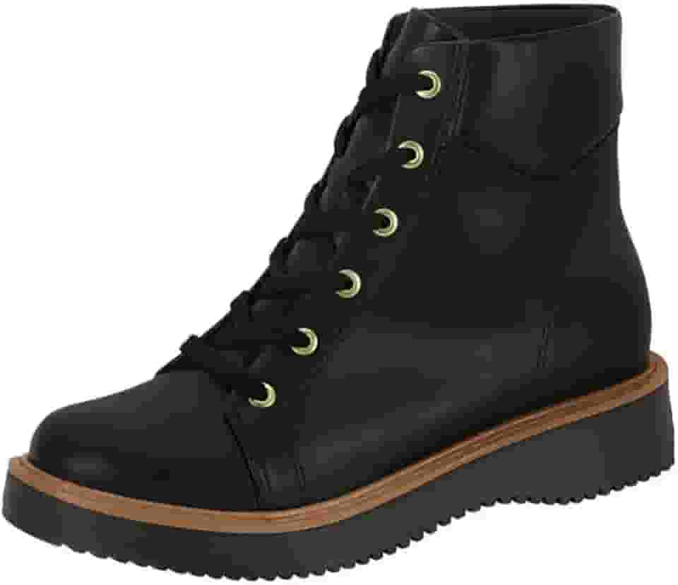 Bota Coturno Feminina Moleca 5339.204 Preta