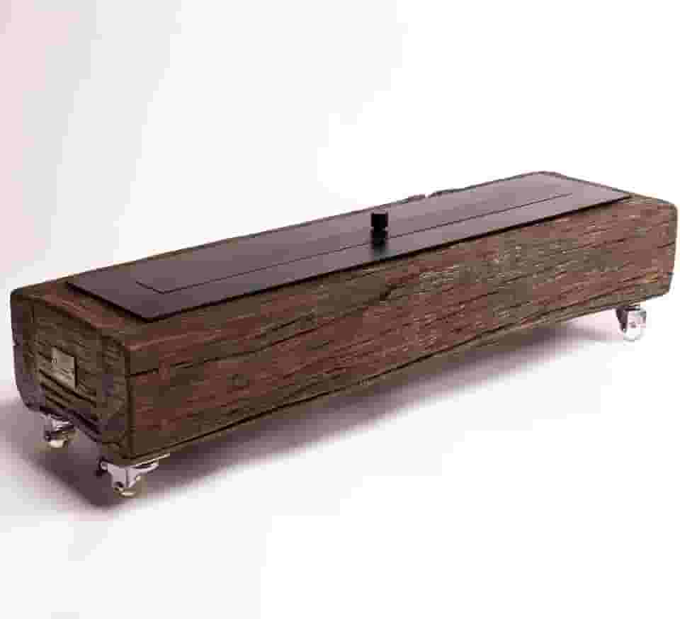 Lareira Ecológica Madeira Portátil (Black 80cm)