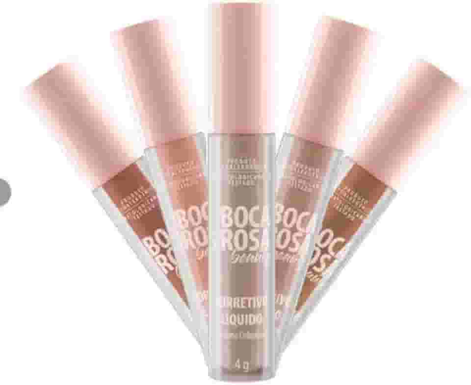 Boca Rosa Beauty Corretivo Líquido, Cor Jasmim 1, Clara/Neutra, Alta Cobertura, Longa Duração, Acabamento Natural, corretivo líquido pele clara, para olheiras, vegano longa duração