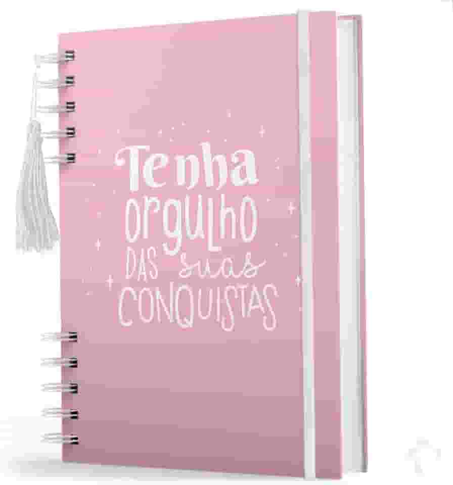 Agenda 2025 Para Organização Pessoal - Capa Dura - 214 Pgs Capa Rosa