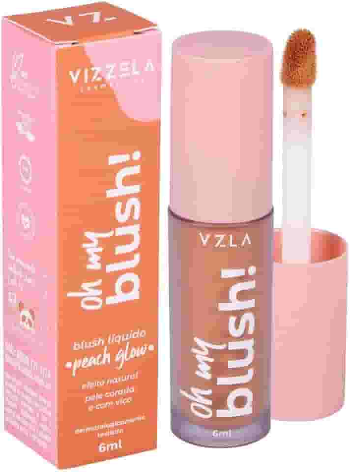 Oh my blush líquido - Vizzela Cor 02 – peach glow