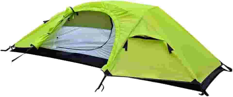NAUTIKA, Barraca de camping individual Modelo WIndy com capacidade para 1 pessoa. Coluna d’água de 2.500mm. Modelo Bivaque de Fácil Montagem Super Leve. Verde Neon e Preto
