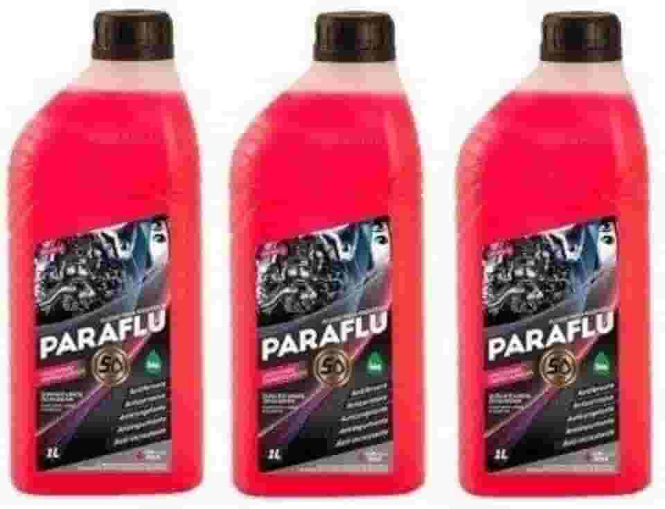 Aditivo Radiador Paraflu Rosa de 1 Litro Original 3 Unidades