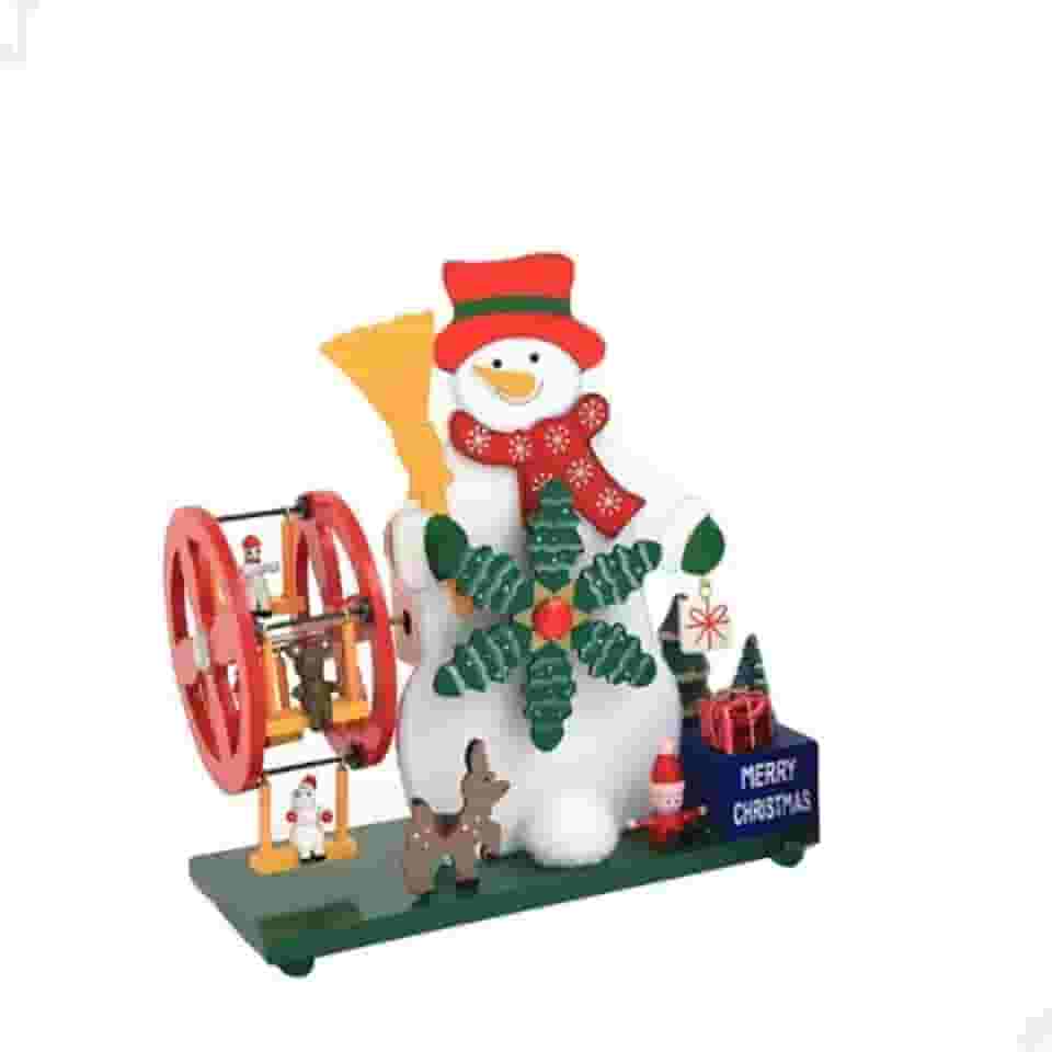 Roda Gigante Natalina Parque De Diversoes Boneco De Neve Musical Giratório