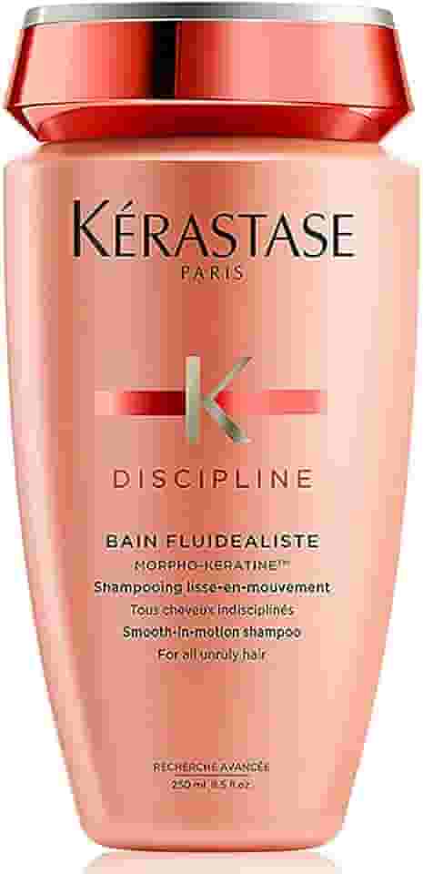 Kérastase Shampoo Discipline Bain Fluidéaliste, Cabelos com frizz, Controle do frizz, Complexo Morpho-Kératine®, 250 ml