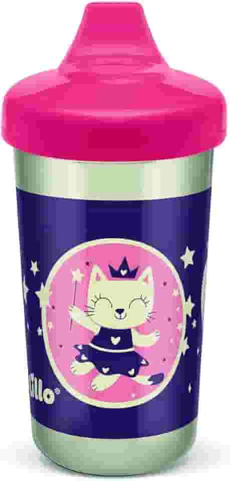 Lillo Copo Antivazamento Glow Max 320Ml Rs Brilha No Escuro