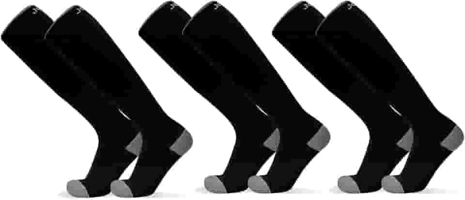 Meia de Compressão Cano Longo 15-30 mmHg melhor Para Academia,Corrida,Varizes,Viagens Melhor para homens e mulheres