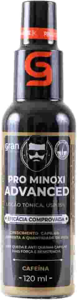 Tônico Pro Minoxi Advanced 120ml Gran Cosmética Produto Crescimento e Antiqueda Capilar Nasce Barba