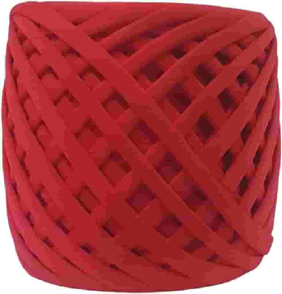 Fio de Malha Dalia Premium 500g – Espessura 33mm, Anti-Pilling, para Crochê, Tricô e Bolsas Artesanais (5001-Vermelho)