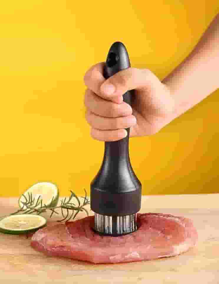 Amaciador de carne, 20 lâminas para carne bovina, bife, vitela, porco, ferramenta de cozinha profissional para melhor sabor e textura, ideal para chefs domésticos e entusiastas da culinária