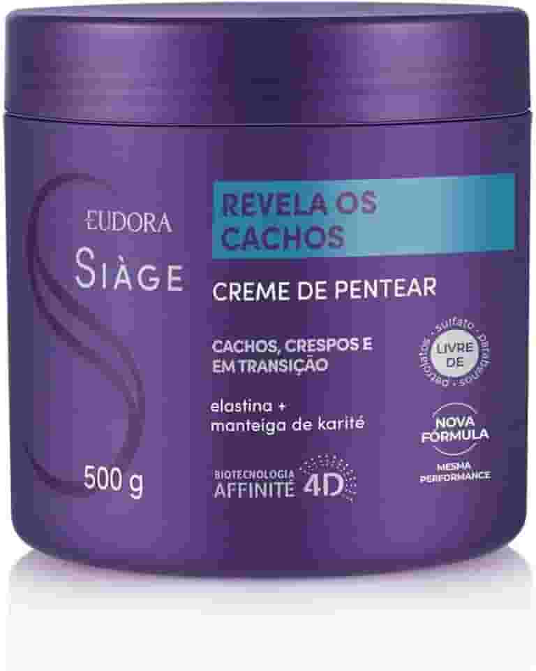 Eudora Creme Para Pentear Siàge Revela Os Cachos 500g