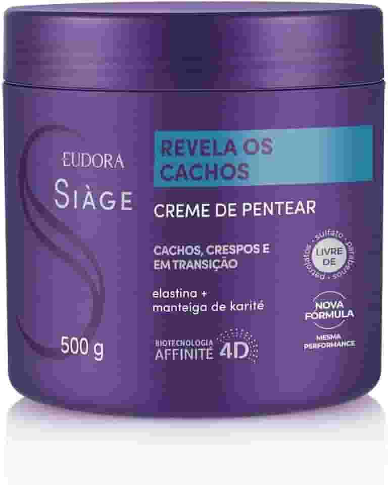 Eudora Creme Para Pentear Siàge Revela Os Cachos 500g