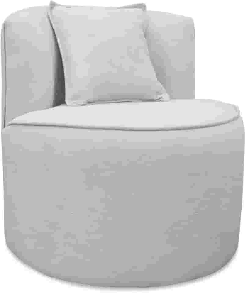 Poltrona Pérola em Bouclé com Almofada - Design Moderno 74x58cm para Sala, Quarto e Cantinho de Leitura (Menta)