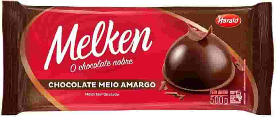 Barra de Chocolate Melken Meio Amargo 500g - Harald