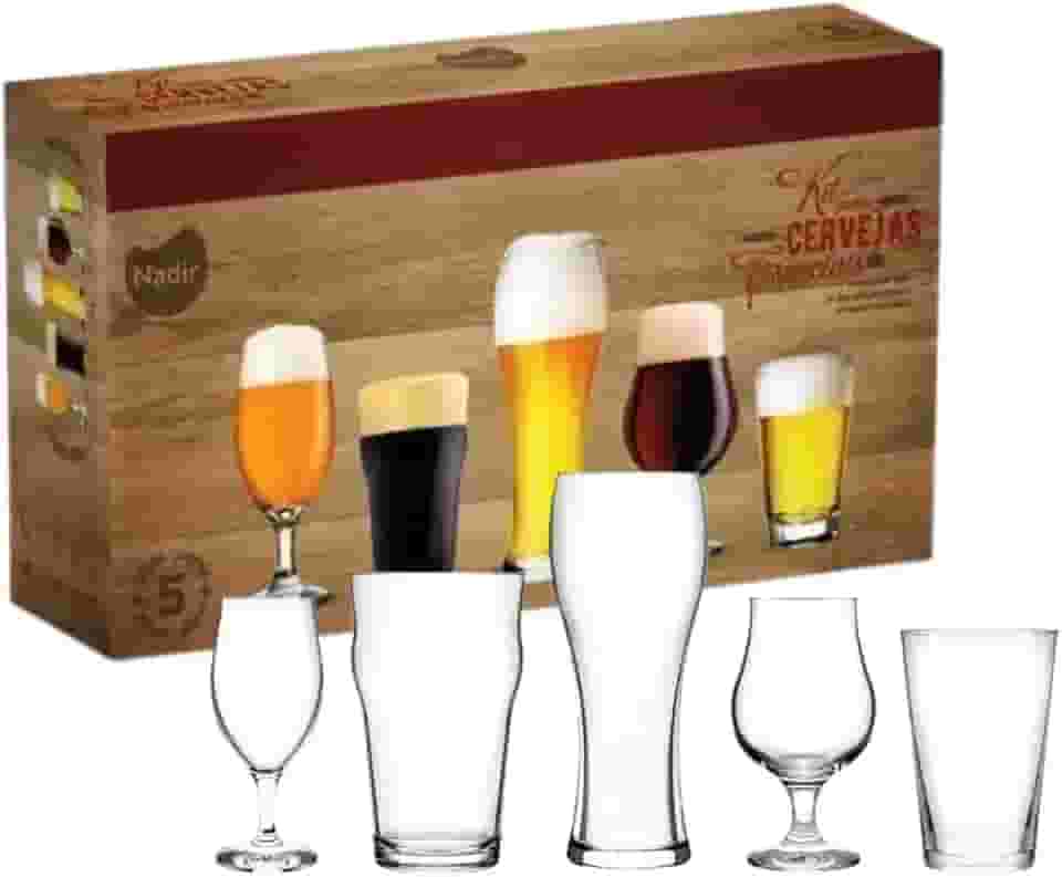 Conjunto 5 Copos de Cervejas Especiais Nadir
