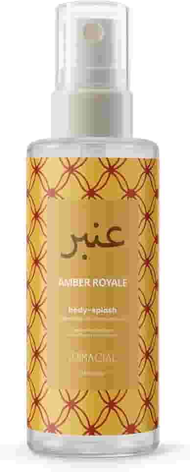 Body Splash Amber Royale 100ml by Primacial – Fragrância Oriental Amadeirada com Notas de Baunilha e Abacaxi
