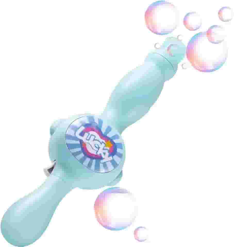 Varinha Mágica Spray Lança Bolha De Sabão C/Fumaça Luz Som (Azul)