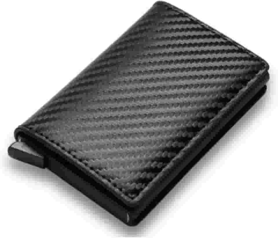 Carteira Porta Cartão Slim Antifurto Pop Up Em Couro Mágica Porta Cartão Rfid