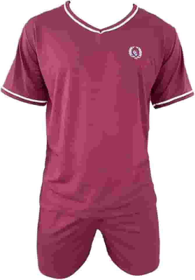 Pijama Homem Conjunto Meia Manga e Short Roupa De Dormir