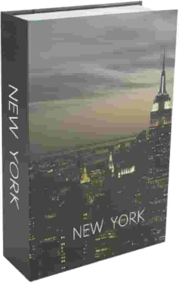 Cofre Camuflado New York em formato de Livro 24cm X 16cm