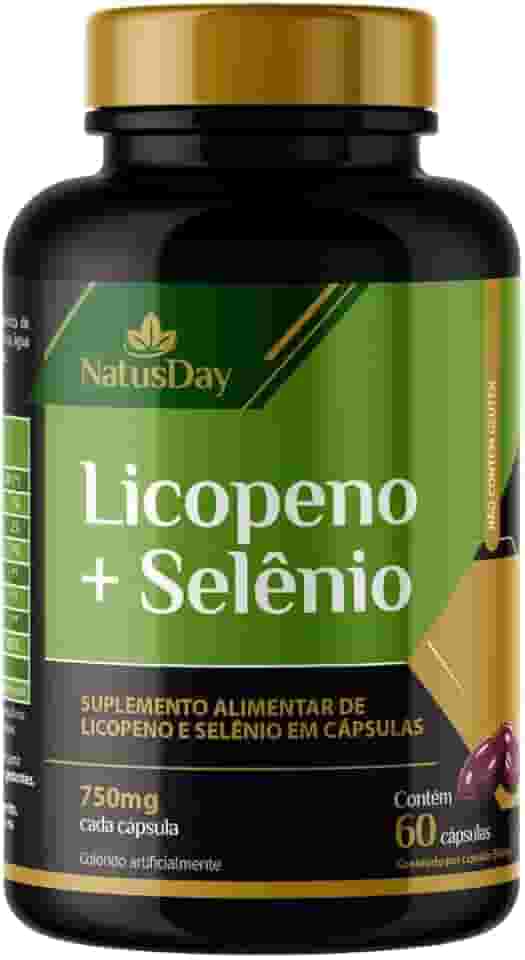 Licopeno + Selênio (60 Cápsulas) Natusday - Auxilia no sistema imunológico