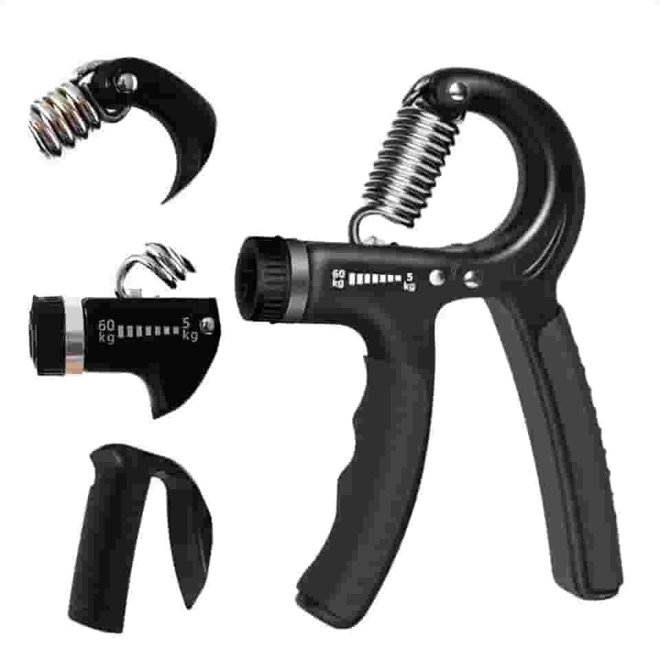 Hand Grip Ajustável Premium 5-60kg Fortalecedor Mãos Punhos Antebraços Treino Fitness Fisioterapia Pegada Esporte