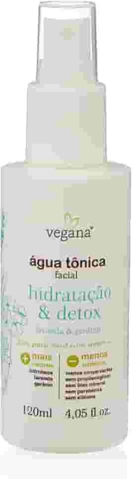 Vegana Agua Tonica Facial Hidratacao E Detox 120ml, VEGANA