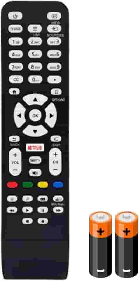 Controle Remoto Compatível com Smart TV AOCC, LED LCD, com Pilhas Integradas