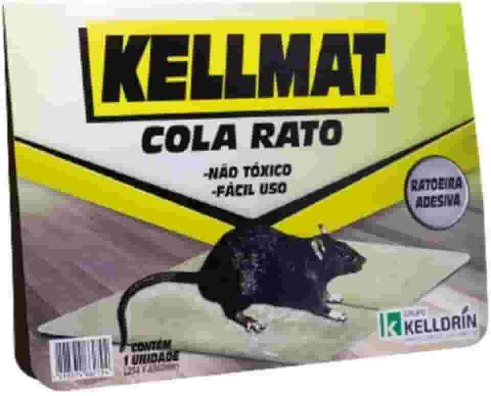 Kit Kellmat Ratoeira Adesiva Cola Rato - Caixa Com 25 Und