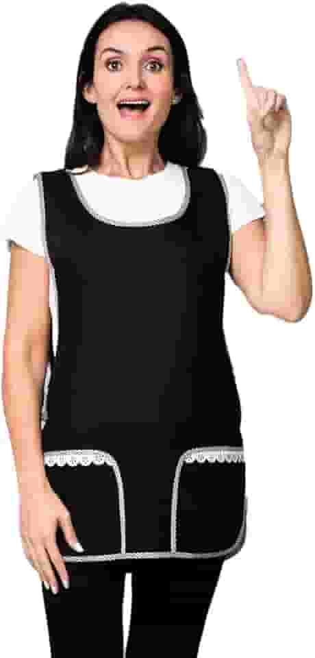 Avental Bata Com Renda 2 Bolsos Inteiro Oxford Lojaloja