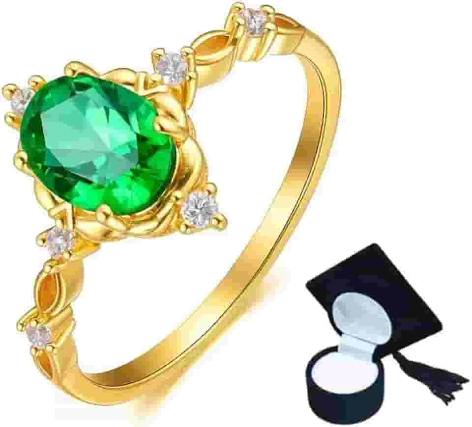 Anel De Formatura Feminino Pedras Cursos Variados Presente