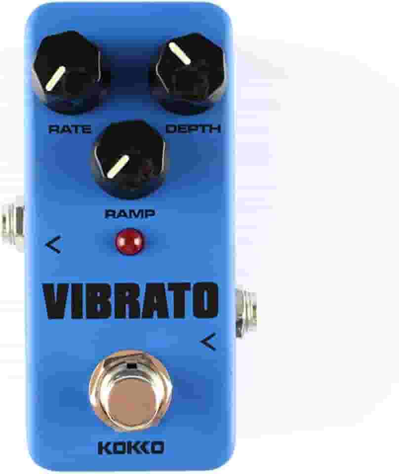 KOKKO Mini Pedal De Efeitos Para Guitarra Vibrato - Processador Som Com Tradicionais, Acessório Portátil Baixo E Fvb2