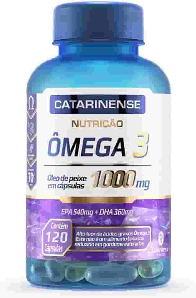 Catarinense - Ômega 3 1000mg, Azul Translúcido, 120 caps