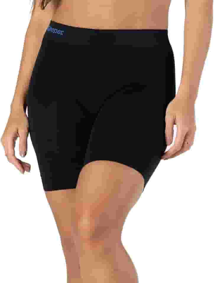 Bermuda térmica feminina sem costura anti assadura academia corrida esportes